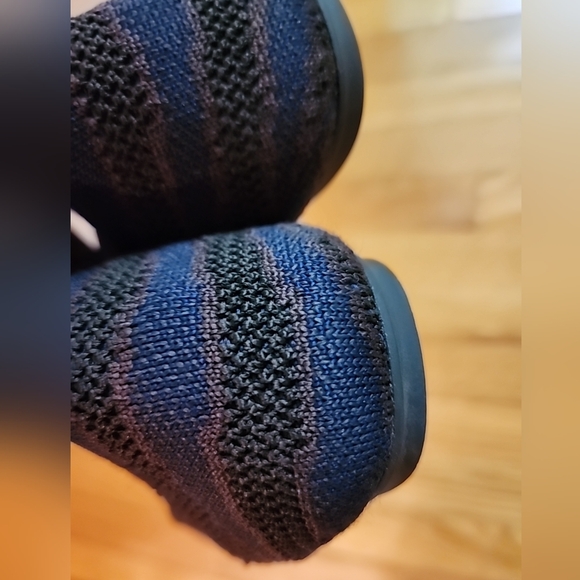 Rothy's Saphire Brown/ Blue Zebra Print Women's Flat Shoes - Picture 4 of 8